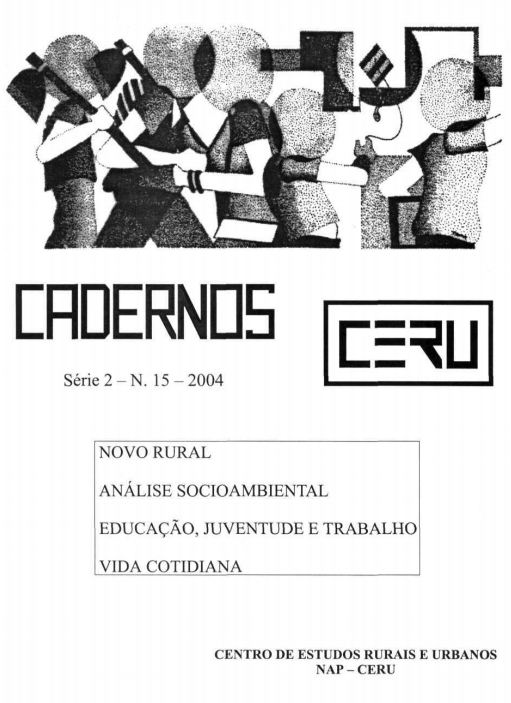 					Visualizar v. 15 (2004): Cadernos CERU Série 2 Volume 15
				