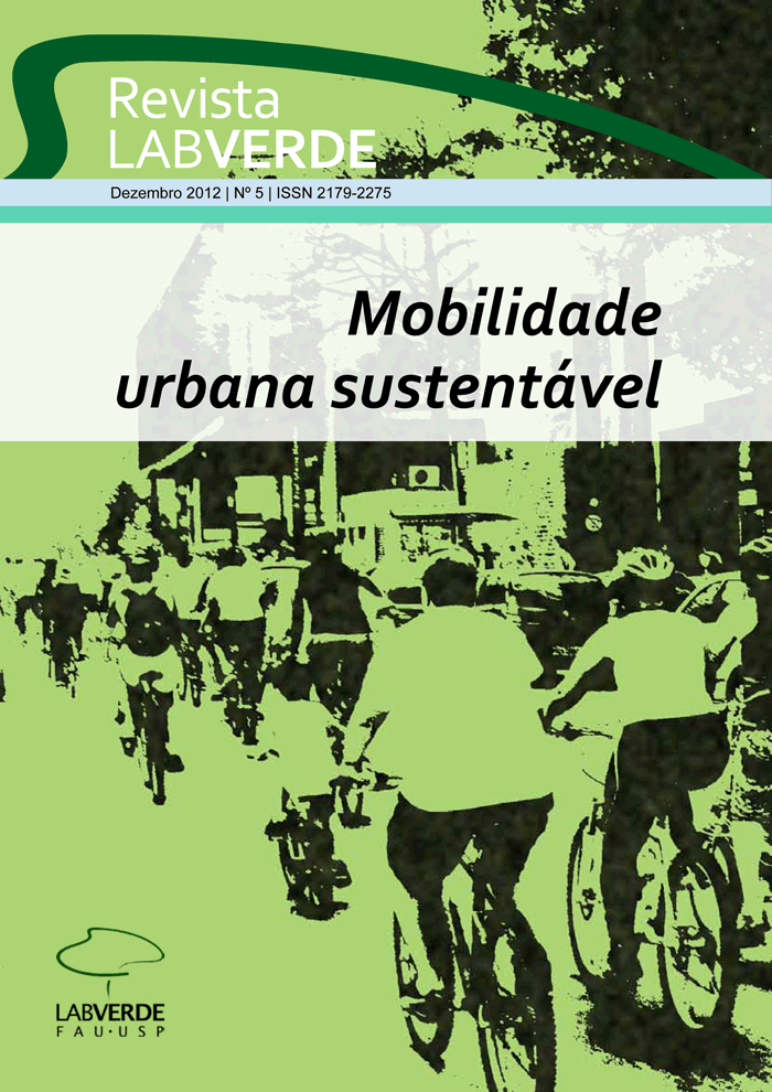 					Visualizar n. 5 (2012): Mobilidade urbana sustentável
				