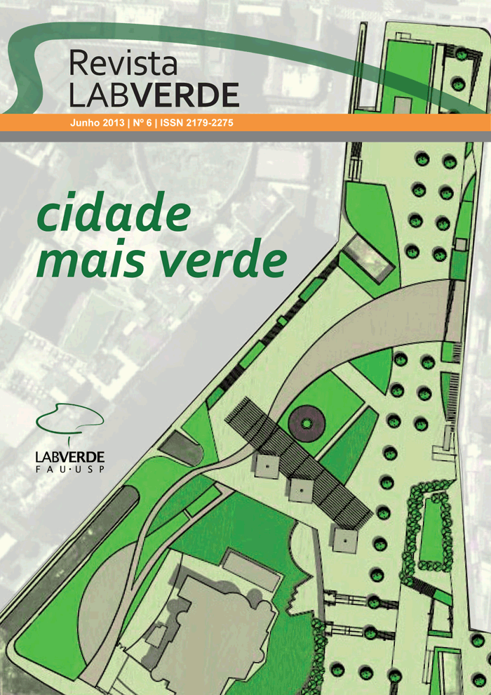 					Visualizar n. 6 (2013): Cidade mais verde
				