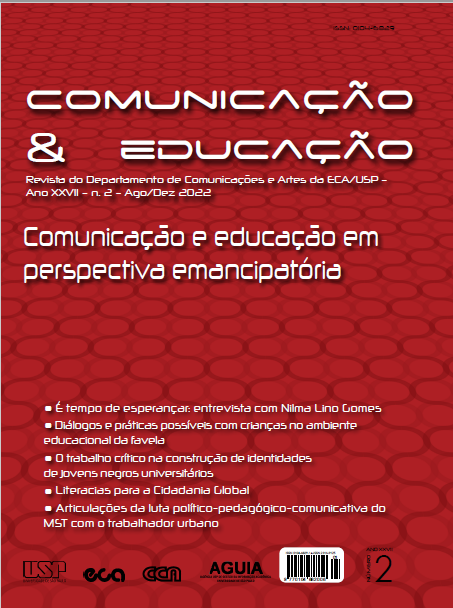 					Visualizar v. 27 n. 2 (2022): Comunicação e educação em perspectiva emancipatória
				