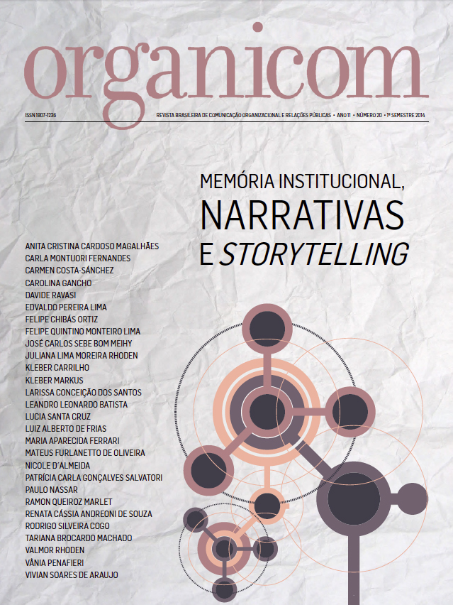 					Visualizar v. 11 n. 20 (2014): Memória Institucional, Narrativas e Storytelling
				