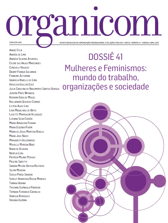 					Visualizar v. 20 n. 41 (2023): Mulheres e Feminismos: mundo do trabalho, organizações e sociedade
				