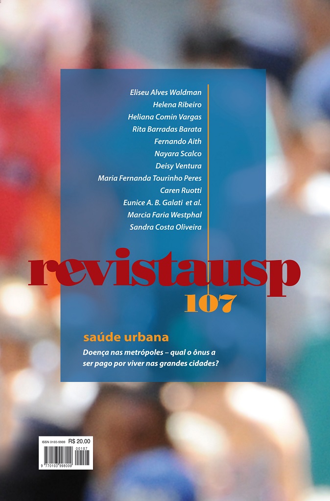 					Visualizar n. 107 (2015): SAÚDE URBANA
				