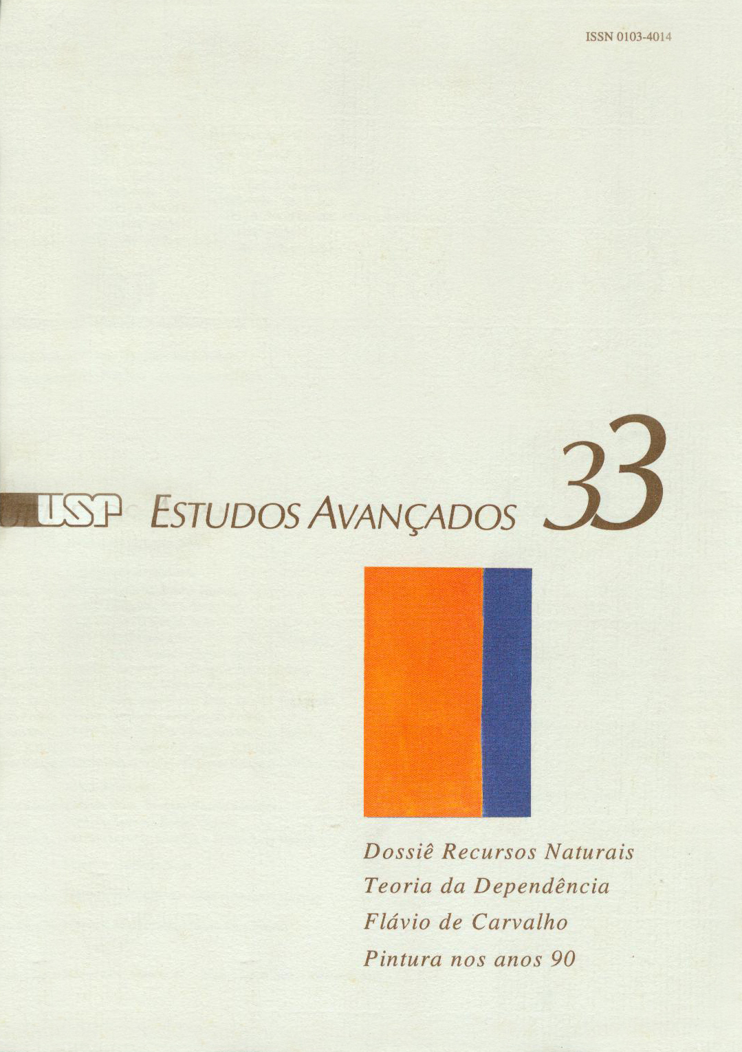 					Visualizar v. 12 n. 33 (1998)
				