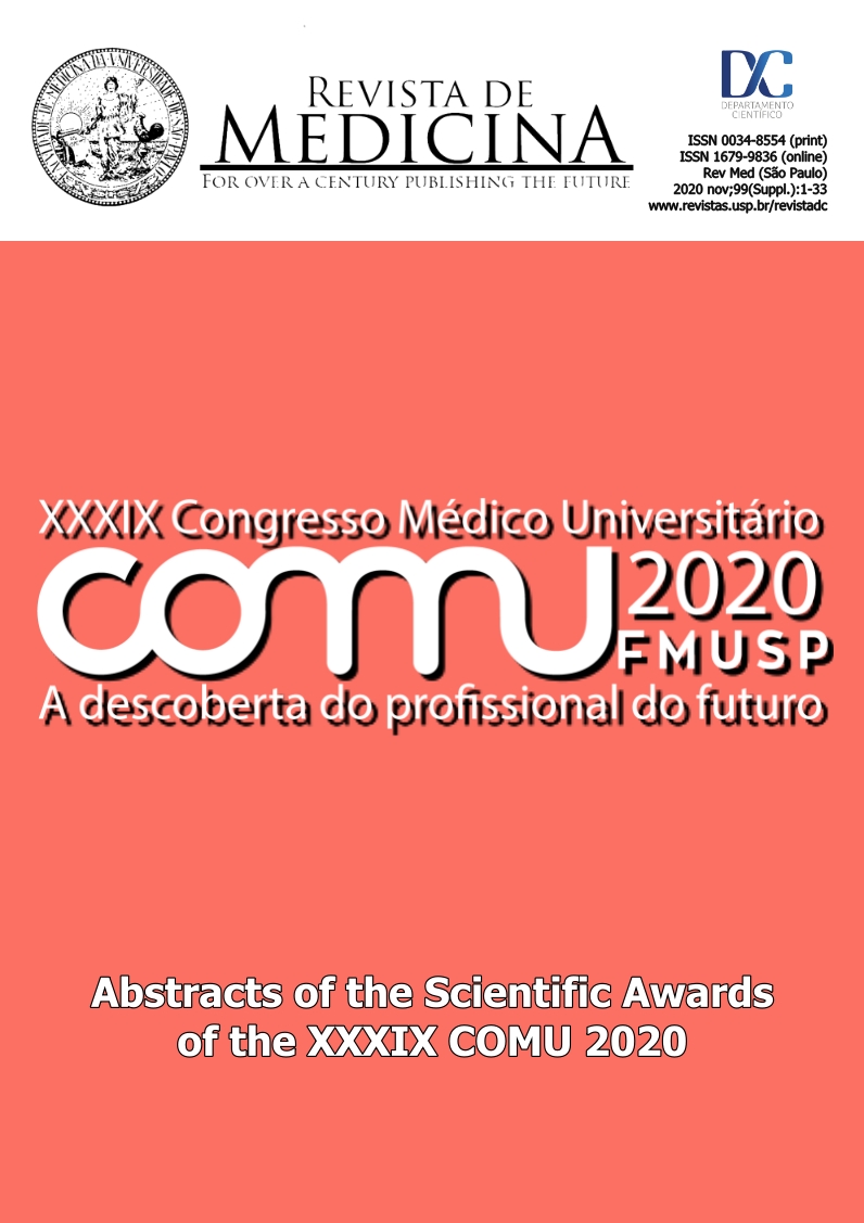 					Visualizar v. 99 n. Suppl (2020): Abstracts of the Scientific Awards of the XXXIX COMU 2020
				
