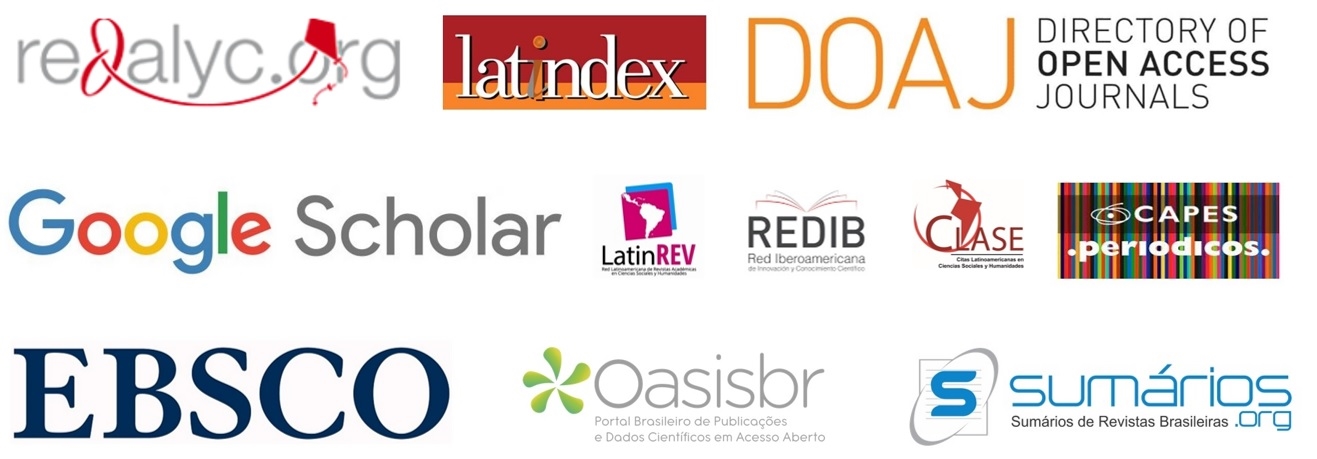 Logotipos dos indexadores aos quais a Plural está vinculada
